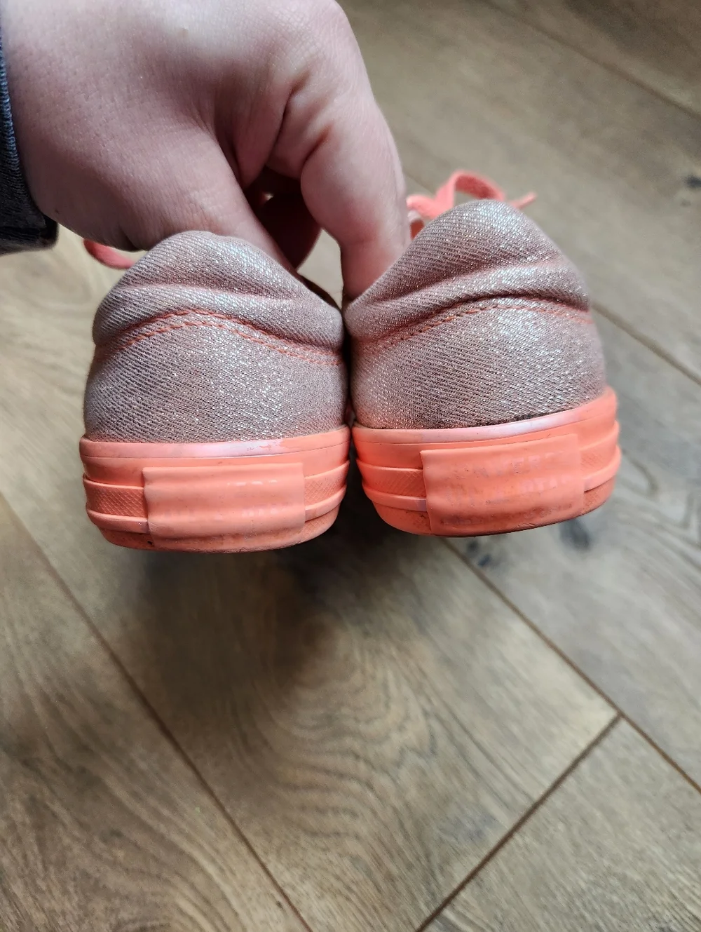 Size 3 Girls Neon Converse Sneakers